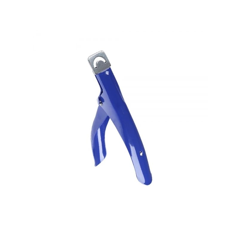 Nail Tip Clipper Cutter Colour Coated Stainless Steel False Clipper Manicure Pedicure Nail Art Tool (Blue)