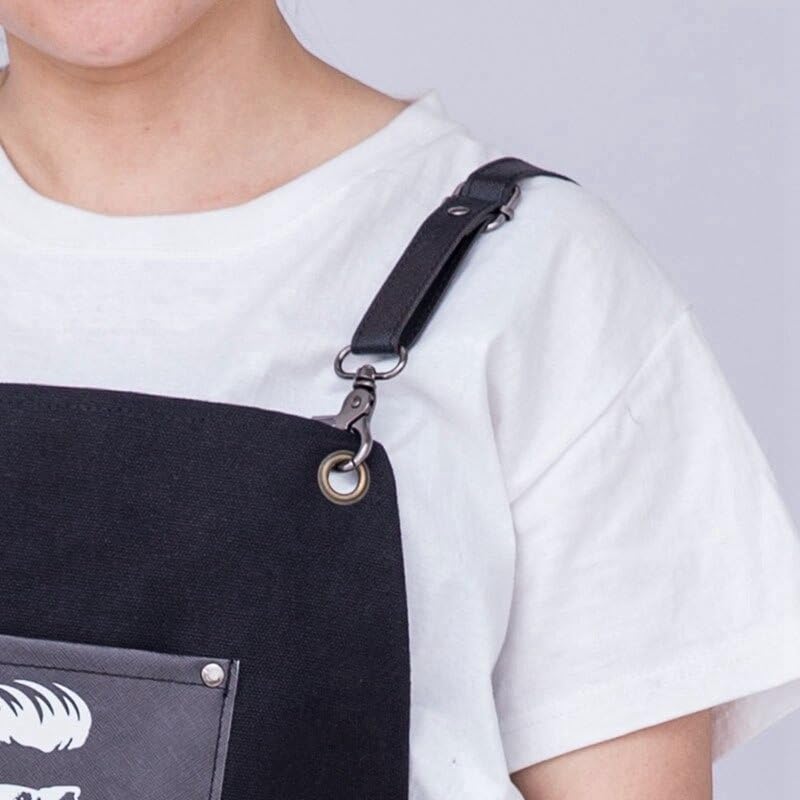 Professional Hairdressing Barber Aprons Canvas Cross Back Apron Adjustable Straps Accessories Dyeing Cape Heavy Duty Soft Chef Apron for Artists Adult, 80cmx75cm