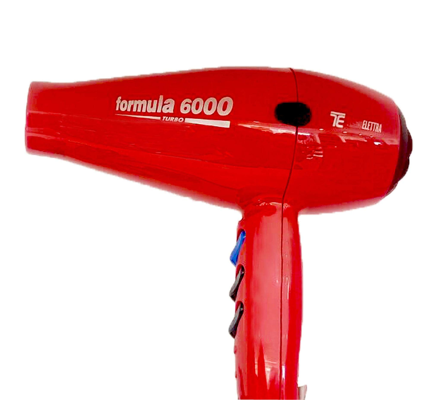 Techno Electra Formula 6000 Hair Dryer, Salon Professional Blow Dryer, ITALY- Red