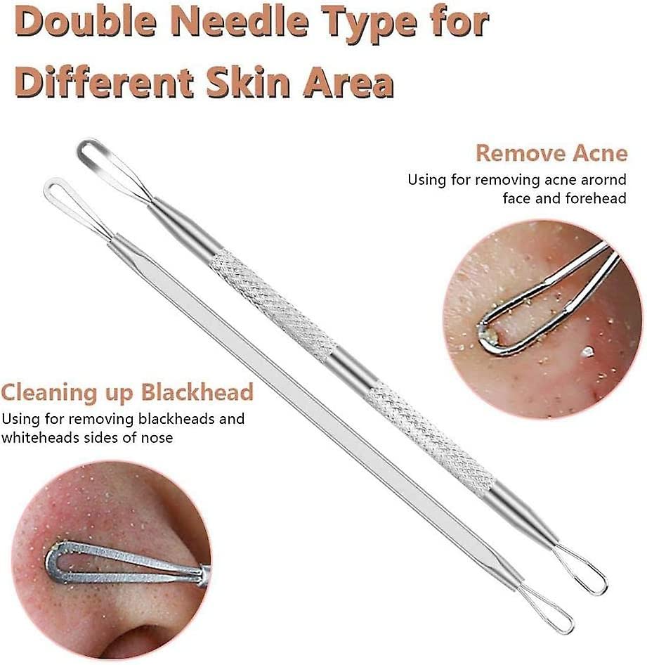 Double Loop Triangle End Blackhead Remover Stainless Steel