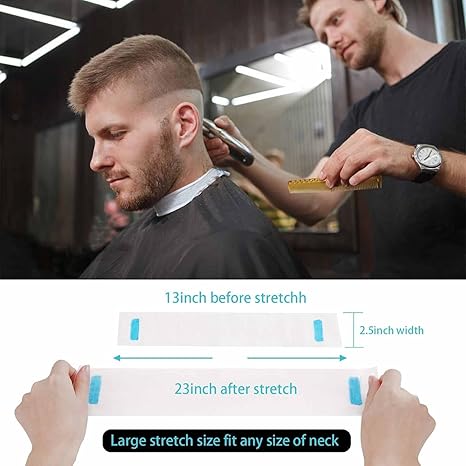 LA PERLA TECH Disposable Barber Neck Paper - Hairdressing Accessory Tool - 5 Rolls - 500 Neck Strips LA PERLA TECH Disposable Barber Neck Paper - Hairdressing Accessory Tool - 5 Rolls - 500 Neck Strips