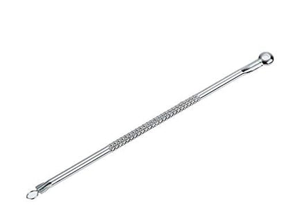 Stainless Blackhead Comedone Facial Acne Cleaner Double Ends Stainless Steel Pimple & Blackhead Remover Acne Extractor Remover Tool Safety Tool