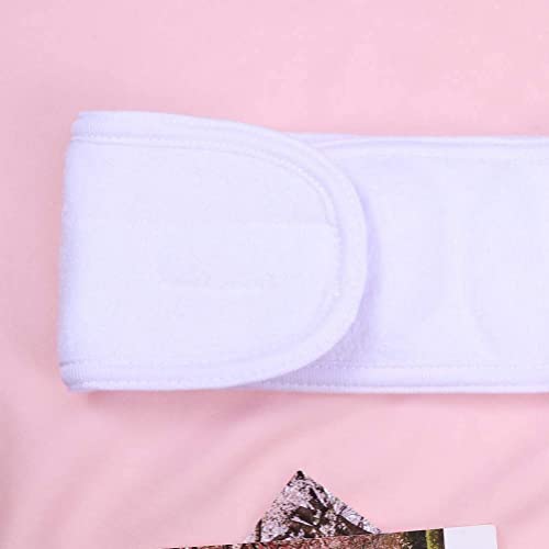 WHITE FACIAL, YOGA, SPA, HEAD BAND HAIR WRAP, BATH BAND, SPORTS BAND (6PCS)