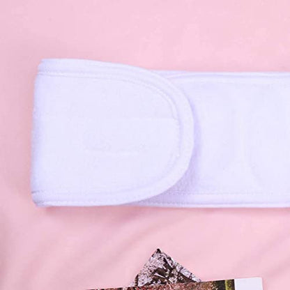 WHITE FACIAL, YOGA, SPA, HEAD BAND HAIR WRAP, BATH BAND, SPORTS BAND (6PCS)
