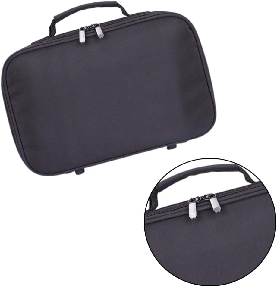 Premium Quality Travel Toiletry Bag for Women and Men, Water- Foldable Storage Bags with Divider and Handle for Cosmetics Toiletries Brushes Tools (Black)