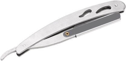 Stainless Steel Straight Edge Barber Razor Folding Shaving Shaver Without Blade