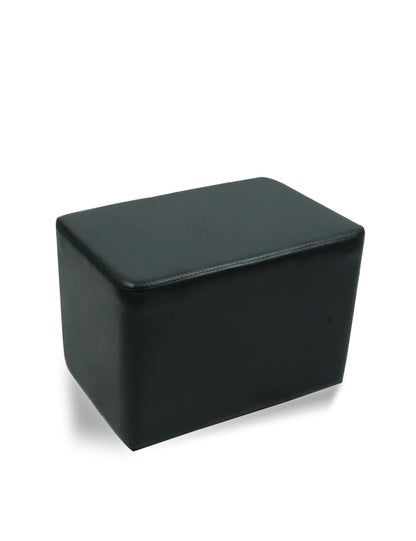 Waterproof Leather Ottoman: Stylish and Functional Foot Rest for Manicure Stores, Spas, Salons, and Barbershops (Black1)