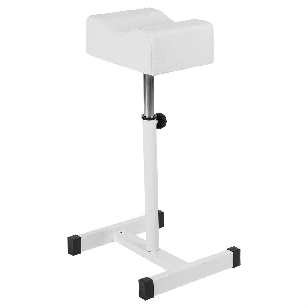 Stool Chair with Footrest,Adjustable Foot Care Pedicure Nail Stool,Pedicure Manicure Technician Nail Footrest Salon Spa Equipment(white)