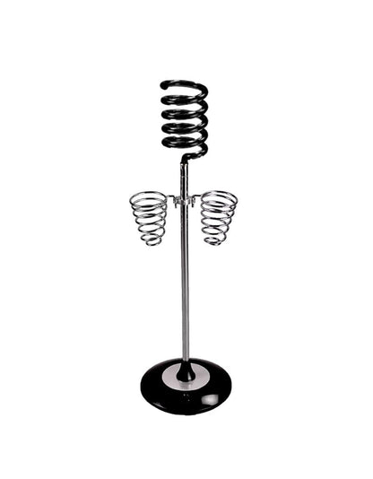 PROFESSIONAL Hair Dryer & Hairdresser Storage Tool, Stainless Steel FloorStanding Hair Dryer and Straightener Organizer Holder for Professional Barbershop Accessories Storage