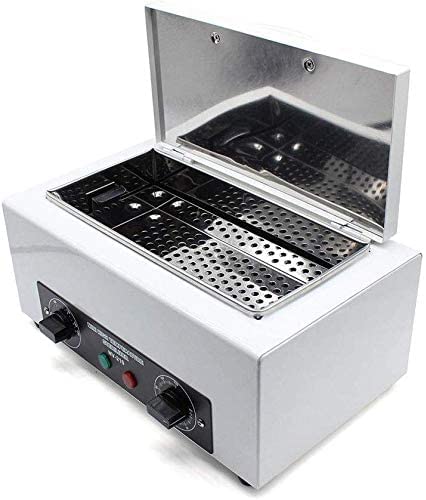 LA PERLA TECH High Temperature Sterilizer Box, Heat Sterilizer, 220 Degree High Temperature Disinfection, Suitable for Tweezers Scissors Beauty Salon Nail Tools
