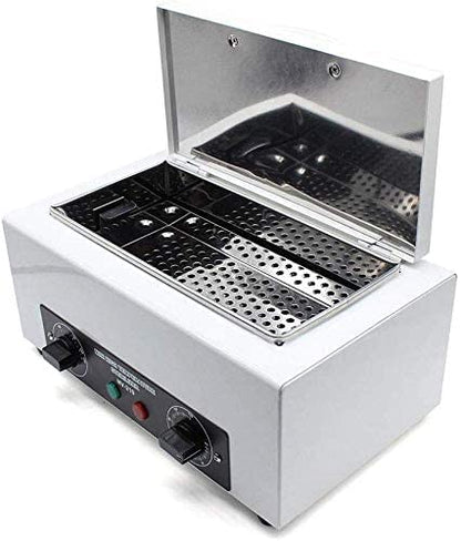 LA PERLA TECH High Temperature Sterilizer Box, Heat Sterilizer, 220 Degree High Temperature Disinfection, Suitable for Tweezers Scissors Beauty Salon Nail Tools