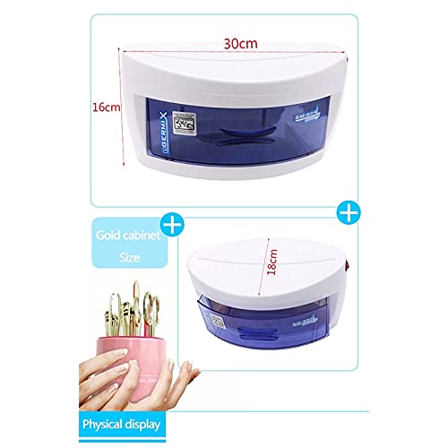 GERMIX UV Sterilizer for Sterilizing and Sanitize Beauty Tools, Nail Art Tools with Cabinet - Blue