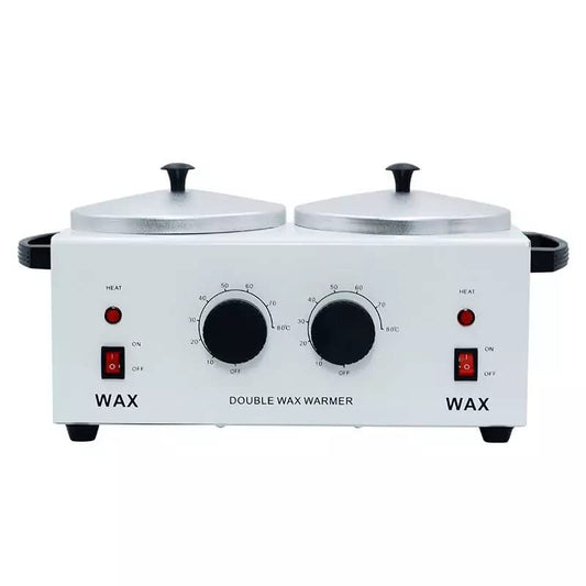 Double Wax Warmer, Professional Aluminum Hair Removal Wax Heater, Hard Wax Beads Melter Waxing Set Pot Body Dual Wax Heater Machine For Paraffin,Hair Removal