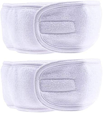 WHITE FACIAL, YOGA, SPA, HEAD BAND HAIR WRAP, BATH BAND, SPORTS BAND (6PCS)