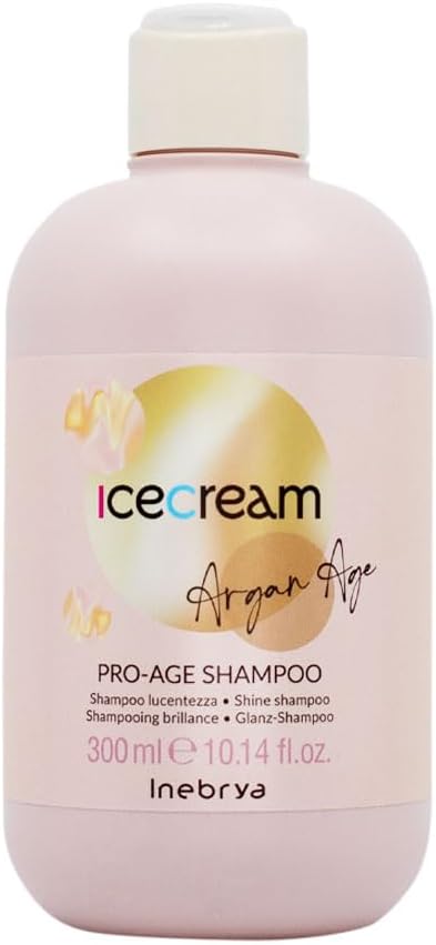 انيبريا شامبو ايس كريم ارجان ايج برو ايج - شامبو لوسنتيزا 300 مل Inebrya Ice Cream Argan Age Pro Age Shampoo - Shampoo Lucentezza 300ml