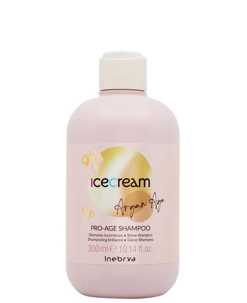 انيبريا شامبو ايس كريم ارجان ايج برو ايج - شامبو لوسنتيزا 300 مل Inebrya Ice Cream Argan Age Pro Age Shampoo - Shampoo Lucentezza 300ml