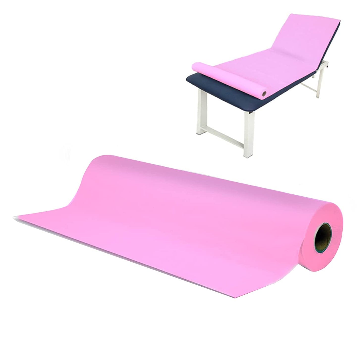Perforated Disposable Non-Woven Bed Sheet 80x180CM, 50 Pcs PINK Color