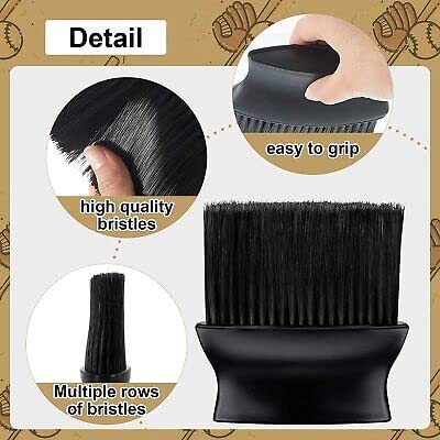 LA PERLA TECH BIG arber Brush Neck Duster, Neck Duster Comfortable Grip for Hair