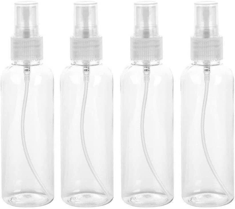 4Pcs 100ML Sprayer Bottles, Refillable Container Watering Can Travel Toiletries Liquid sprayer