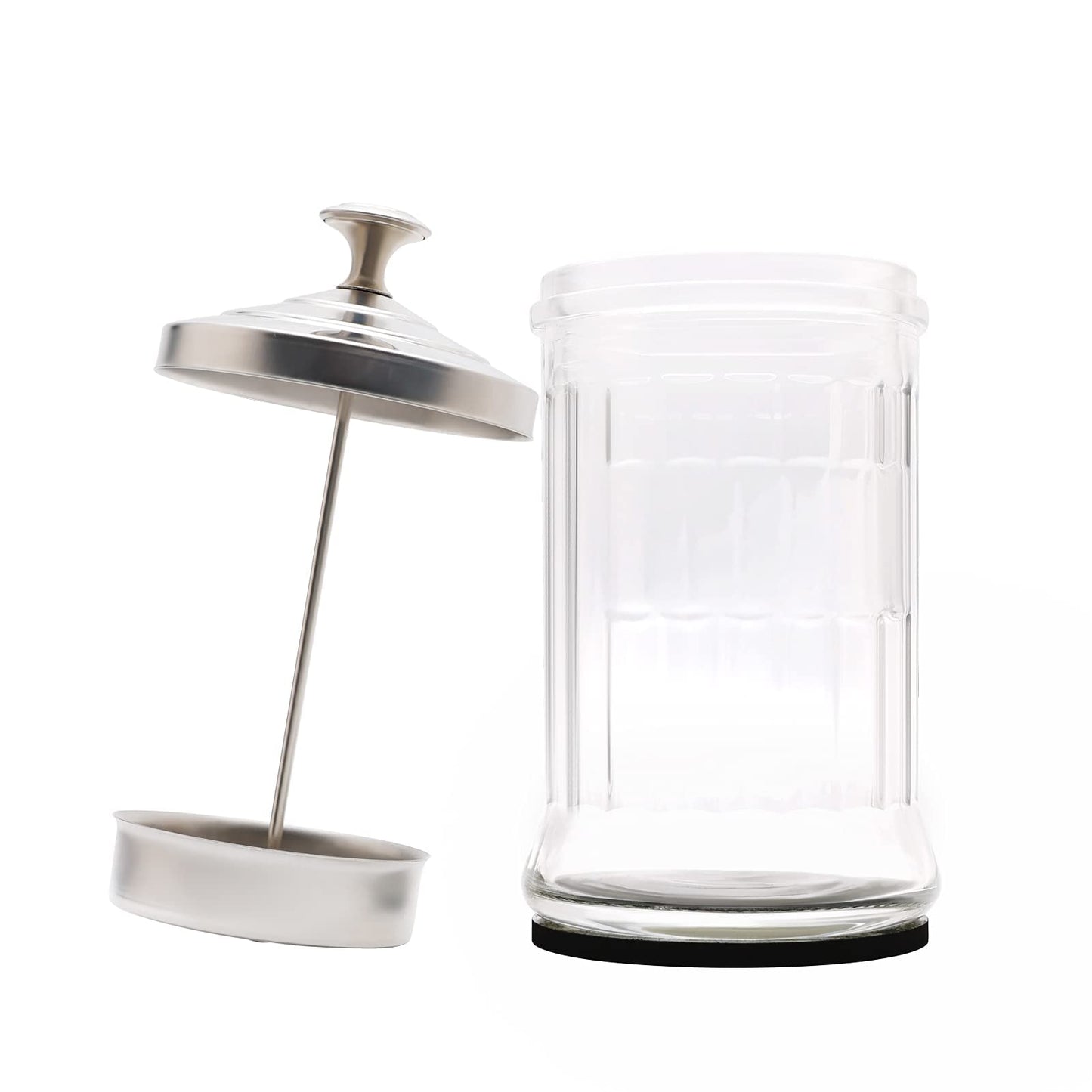 Salon Disinfecting Jar- Removable Basket and Stainless Steel Parts, Small Size