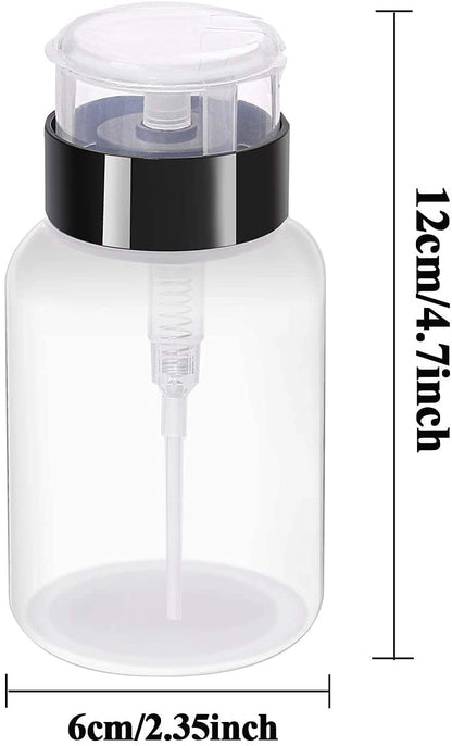 Nail Soaking Bowl Polish Remover Set Acetone Pump Bottle