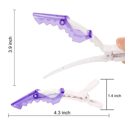 6 Pcs Alligator design-Crocodile Hair Clips for Styling Sectioning with Wide Teeth & anti slip