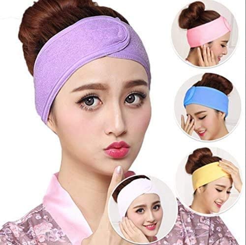 WHITE FACIAL, YOGA, SPA, HEAD BAND HAIR WRAP, BATH BAND, SPORTS BAND (6PCS)