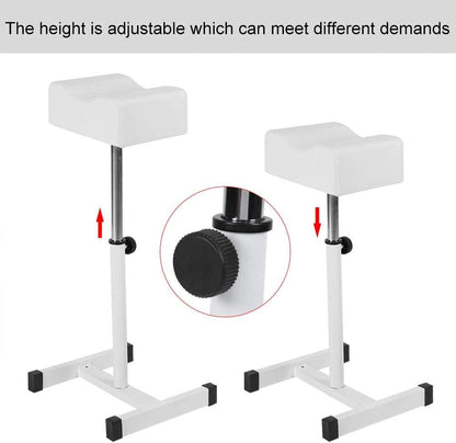 Stool Chair with Footrest,Adjustable Foot Care Pedicure Nail Stool,Pedicure Manicure Technician Nail Footrest Salon Spa Equipment(white)