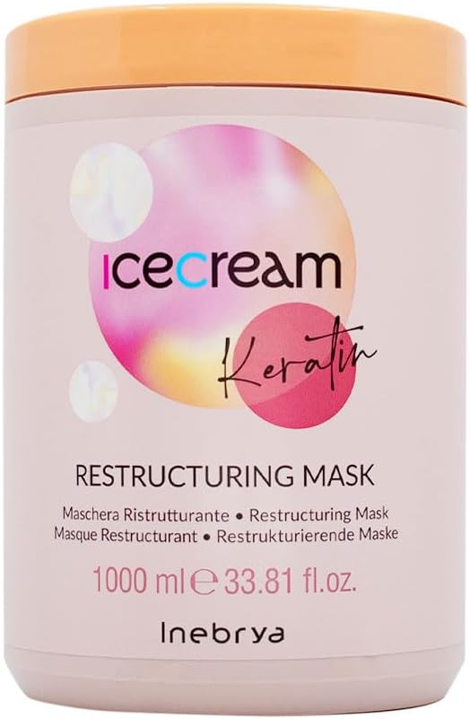Inebrya Ice Cream Keratin Restructuring Mask - Maschera Ristrutturante 1000ml