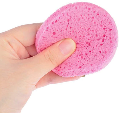 12 Pics Facial Sponges Cleansing Reusable Compressed Cellulose Face Sponge (Round)
