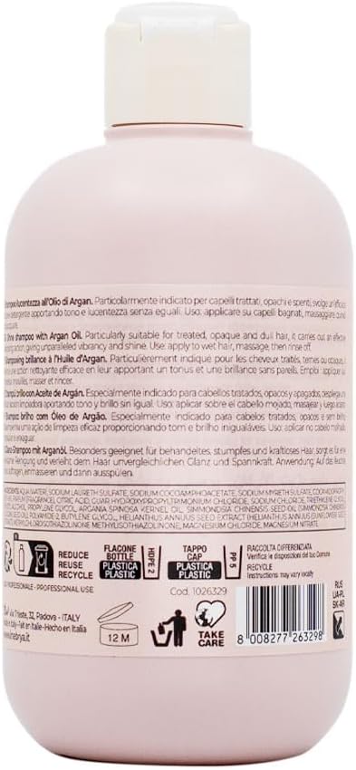 انيبريا شامبو ايس كريم ارجان ايج برو ايج - شامبو لوسنتيزا 300 مل Inebrya Ice Cream Argan Age Pro Age Shampoo - Shampoo Lucentezza 300ml