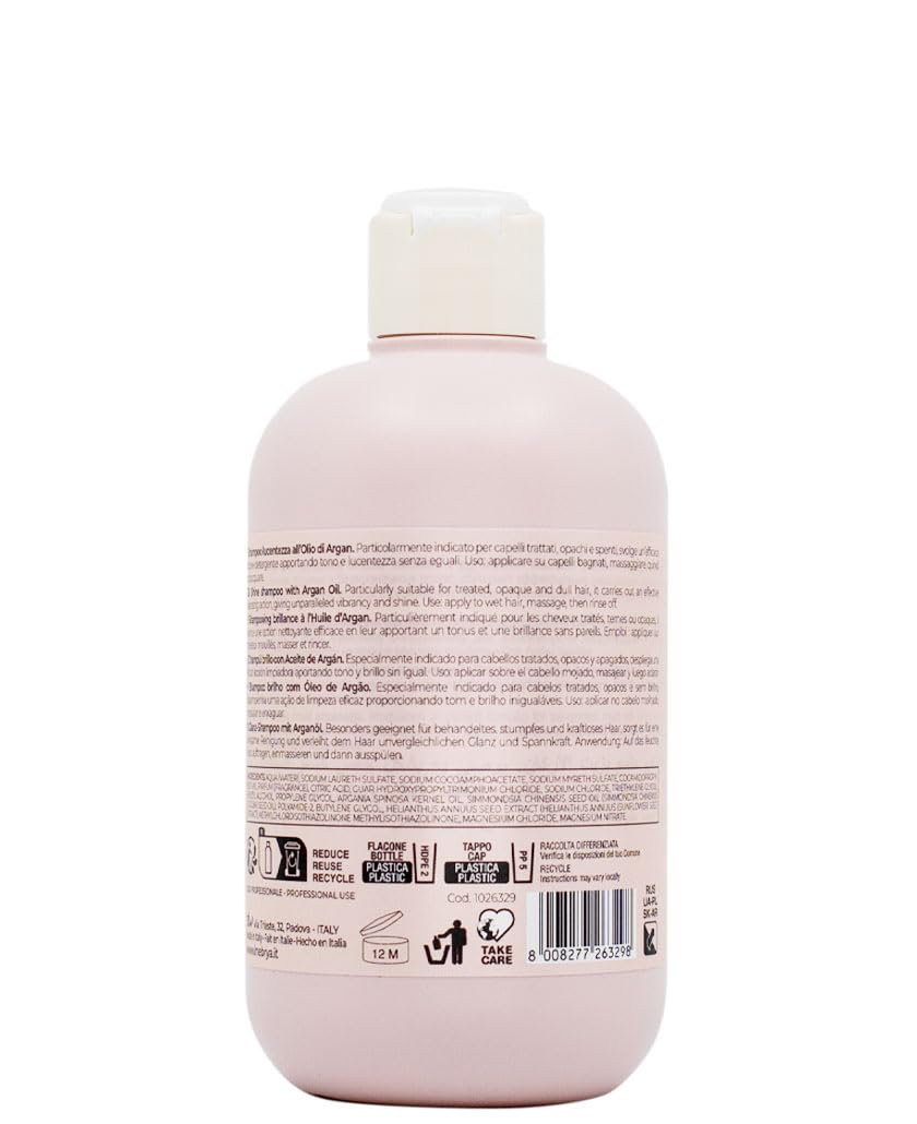 انيبريا شامبو ايس كريم ارجان ايج برو ايج - شامبو لوسنتيزا 300 مل Inebrya Ice Cream Argan Age Pro Age Shampoo - Shampoo Lucentezza 300ml