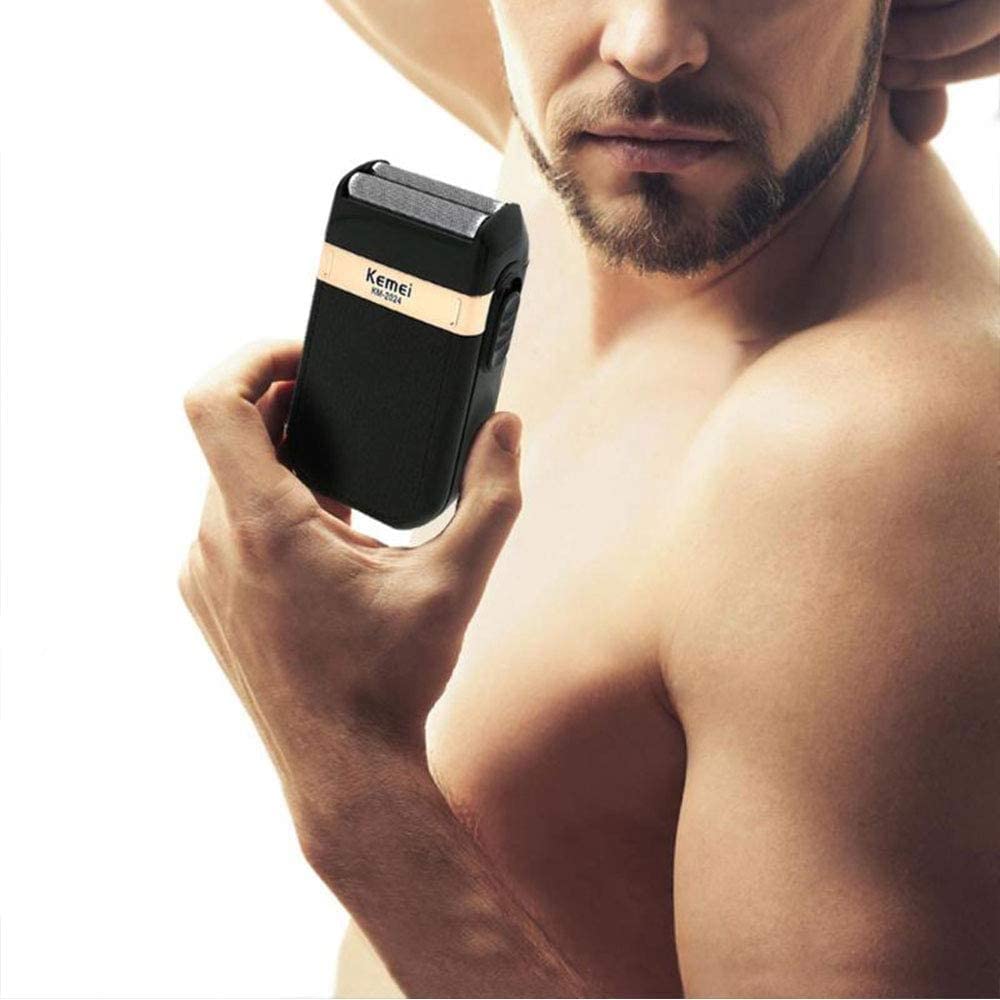 KEMEI Men's Electric Razor Waterproof Reciprocating Razor Cordless Precision Beard Trimmer Twin Blade USB Rechargeable Grooming Razors,Shaving & Hair Removal Products (2024 Shaver)