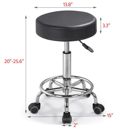 LA PERLA TECH 2 Folding Massage Table With-Carry Case-with Rolling Stool Portable Massage -Spa-Therapy Table/Headrest & Armrest Black with Stool Adjustable Swivel Salon Chair Massage