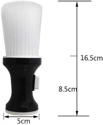 SUPVOX Barber Brush Soft Hairdressing Hair Brush Neck Duster Hair Cutting Cleaning Brush Salon Tools (Black White)