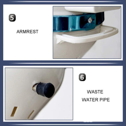 مكواة بخار احترافية للشعر مع حامل دوار، ارتفاع قابل للتعديل، معدات صالونات التجميل، Professional Hair Steamer with Rolling Stand, Adjustable Height, Salon Equipment, Whit