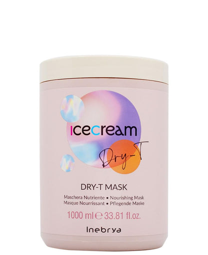 انيبريا ماسك ايس كريم دراي تي - ماسشيرا نوترينتي 1000 مل Inebrya Ice Cream Dry-T Mask - Maschera Nutriente 1000ml