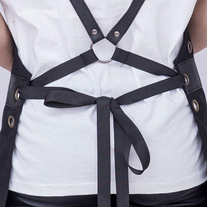 Professional Hairdressing Barber Aprons Canvas Cross Back Apron Adjustable Straps Accessories Dyeing Cape Heavy Duty Soft Chef Apron for Artists Adult, 80cmx75cm
