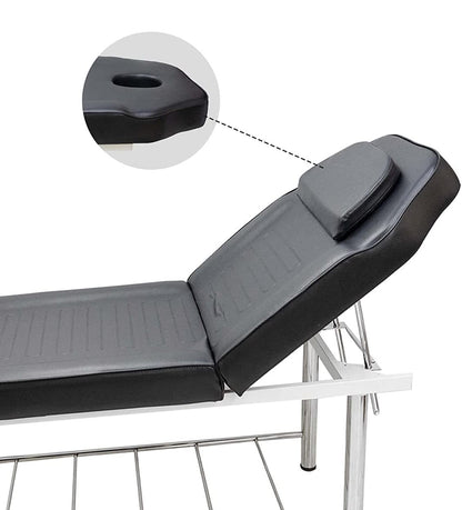 Facial-Massage -Medical -Clinic Equipment Furniture Reclining Bed Heavy Duty -High-Density Foam (Black) 1 YEAR WARRANTY