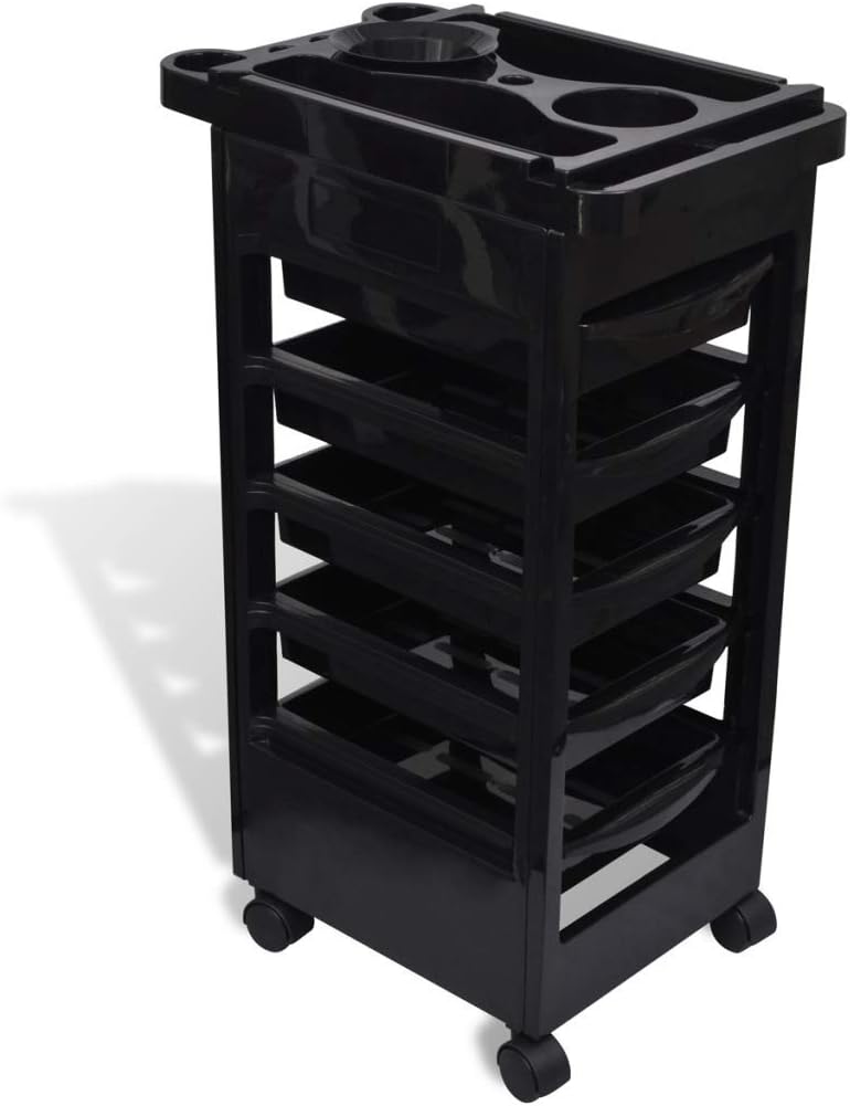 Hair Salon Plastic Trolley with Wheels