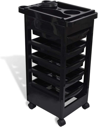 Hair Salon Plastic Trolley with Wheels
