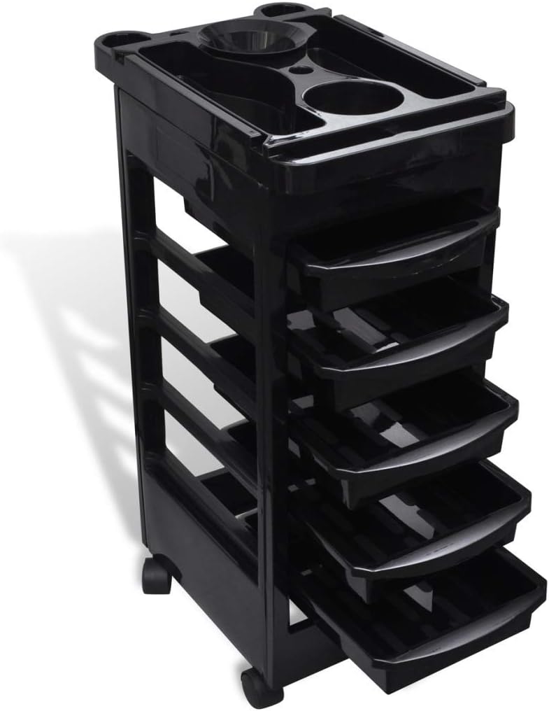Hair Salon Plastic Trolley with Wheels