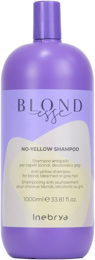 شامبو بلونديس نو يلو من إنبريا، 1000 مل Inebrya Blondesse No-Yellow Shampoo 1000 ml