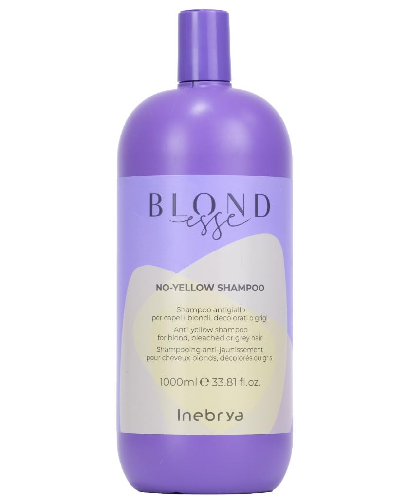 شامبو بلونديس نو يلو من إنبريا، 1000 مل Inebrya Blondesse No-Yellow Shampoo 1000 ml