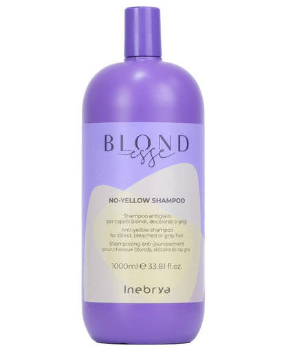 شامبو بلونديس نو يلو من إنبريا، 1000 مل Inebrya Blondesse No-Yellow Shampoo 1000 ml
