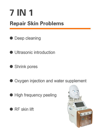 MEISHIDA Hydrogen Oxygen Facial Machine - Multi-Functional Skin Rejuvenation with Nano Mist and Ultrasonic Tightening (NN-02)
