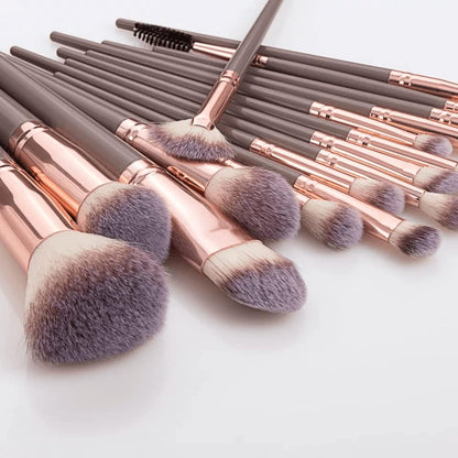 Makeup Brush Set 16 Pcs Professional Make Up Brushes Tool Premium Synthetic Contour Brushes Foundation Powder Blush Blending Concealers Eyeliner Eyebrow Eyeshadow Lip Brush Kit