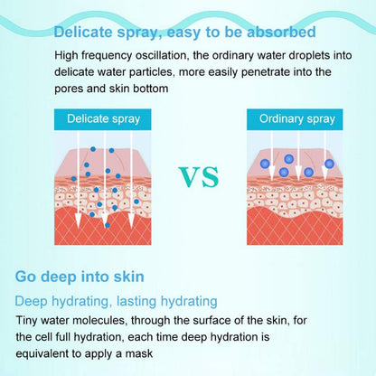 Portable Beauty Salon Hot Mist Face Steamer Hydrating Moisturizing Spray Machine Skin Care Tools (UK,220V)
