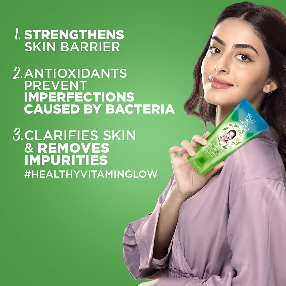 Unilever Glow & Lovely Formerly Fair & Lovely Face Wash With Japanese Green Tea Spotless Glow To Reduce Spots And Blemishes, 150ml (Pack Of 2)