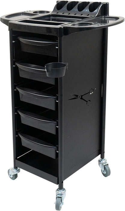 LA PERLA TECH Professional Trolley Cart with Tray on the Lower Top Layer for Salon & Spa, Beauty Facial Clinic Professional and Personal Use